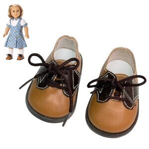 American Girl Kit Kittredge Shoes School Outfit Doll Accessories Brown Oxford